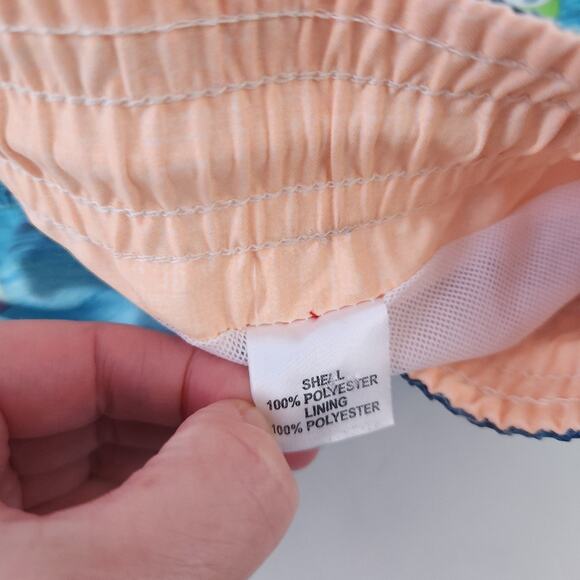 New Michael's Swim Trunks Large, Sailboat Sailing Print Blue, Lined Swim Trunks - Picture 3 of 4